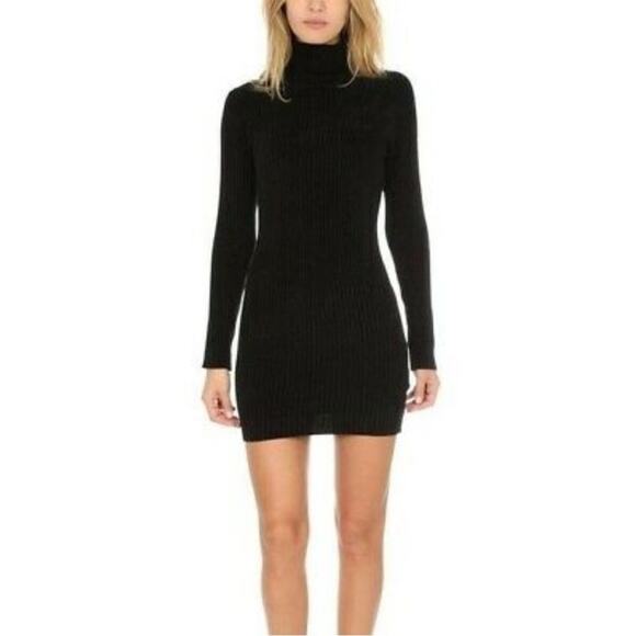 IRO Dresses & Skirts - IRO Women's Designer Black BILOH turtleneck Sweater Dress Sz XS